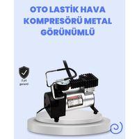 Dc 12v Metal Hava Kompresörü Araç Lastik Şişirme 35l/dk
