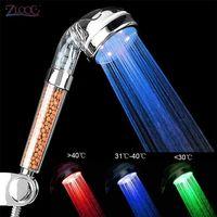 Tasarruflu Boncuklu Ledli Duş Başlık-pil Veya Elektrik Gerekmez Kinetik Enerjili