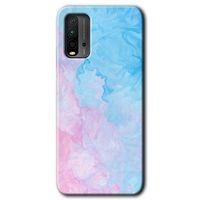 Poco M3 Kılıf HD Desen Baskılı Arka Kapak + Temperli Cam - Blue Art