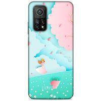 Xiaomi Mi 10T 5G Kılıf Pastel Renkler (45) Liquid Air Kılıf Mavi Toz Pembe