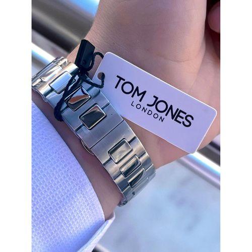 Tom Jones Çelik Kordon 3 Atm Suya Dayanıklı 2 Yıl Garantili Erkek Kol Saati+Bileklik TJE1.10044.3