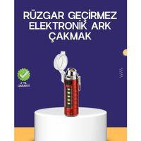 Usb Şarjlı Rüzgar Geçirmez Elektrikli Çakmak El Fenerli