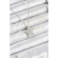 316L Çelik Zincir Gümüş Renk Yıldız Model Kadın Kolye