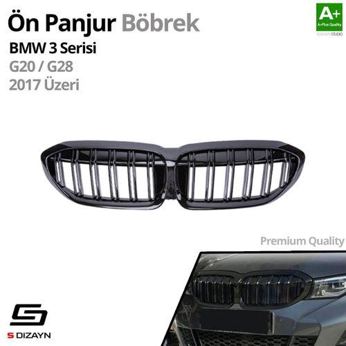 S-Dizayn Bmw 3 Serisi G20/G28 Ön Panjur Böbrek Parlak Siyah Piano Black M3 Model 2017 Üzeri