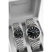 Ferrucci Çift Sevgili Saati Çelik Kordon 3 Atm Suya Dayanıklı Kol Saati VS.BLKT.0830