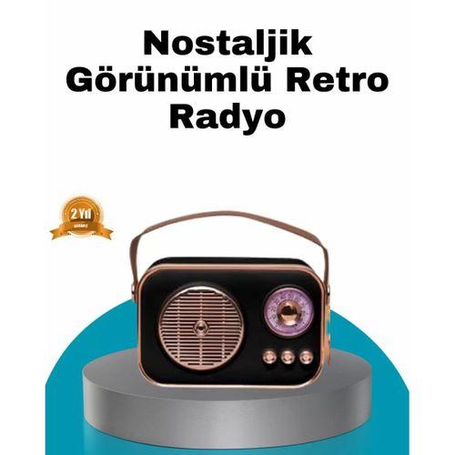 Retro Tarz Kablosuz Radyo – Bluetooth, Usb Ve Tf Kart Girişli