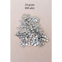Oya Abiye Bileklik Kolye Pleksi Metalik Plastik Pul Gümüş Renk 24 gram 300 adet - BNC560