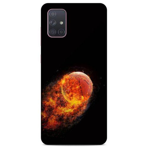 Lopard Samsung Galaxy A71 Uyumlu Kılıf FireX (32) Soft Silikon Kılıf Basketbol Topu