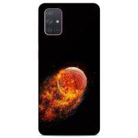 Lopard Samsung Galaxy A71 Uyumlu Kılıf FireX (32) Soft Silikon Kılıf Basketbol Topu