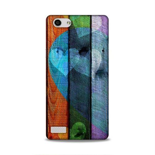 Oppo Rx17 Neo Kılıf Tahta Kalpler Arka Kapak Silikon Koruma Full Koruyucu