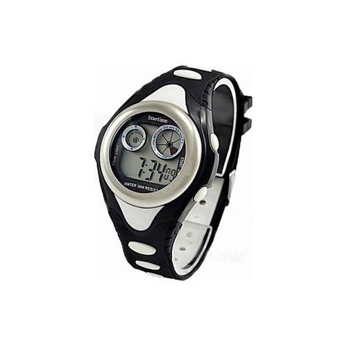 Siyah Beyaz Taraftar Dijital Çocuk Saati