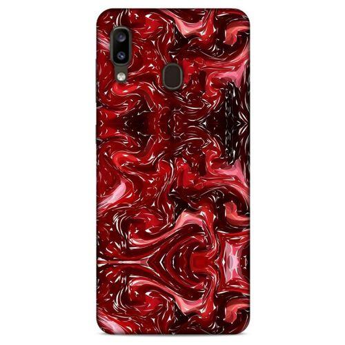 Mermer Desenli (45) Tema Liquid Air Kılıf Şarap Samsung Galaxy A20 Kılıf