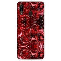 Mermer Desenli (45) Tema Liquid Air Kılıf Şarap Samsung Galaxy A20 Kılıf