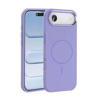 Apple iPhone 17 Air Kılıf M-Safe Şarj Özellikli Metal Kamera Çerçeveli Zore Edi Silikon Kapak