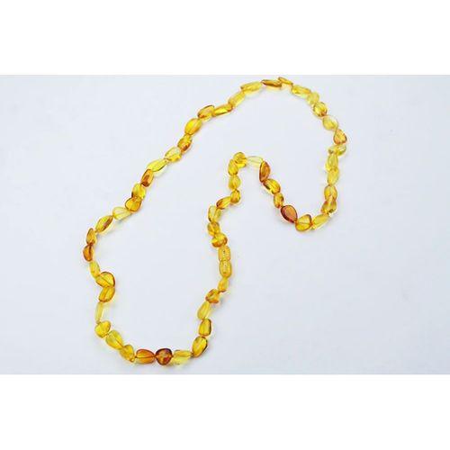 Doğanın Armağanı Doğal Kesim Damla Kehribar Yetişkin Kolye