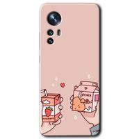 Xiaomi Mi 12 Kılıf HD Desen Baskılı Arka Kapak - Meyveli Süt
