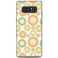 Samsung Galaxy Note 8 Kılıf Pastel Renkler (29) Arka Koruma Kılıfı Kırmızı Yeşil