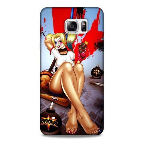 Samsung Galaxy Note 5 Uyumlu Kılıf Harley Quinn (37) Silicone Cover Lavanta gül