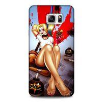 Samsung Galaxy Note 5 Uyumlu Kılıf Harley Quinn (37) Silicone Cover Lavanta gül