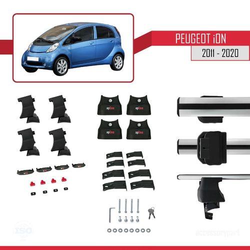 Peugeot ION 2011-2020 Arası ile uyumlu ACE-4 Ara Atkı Tavan Barı GRİ