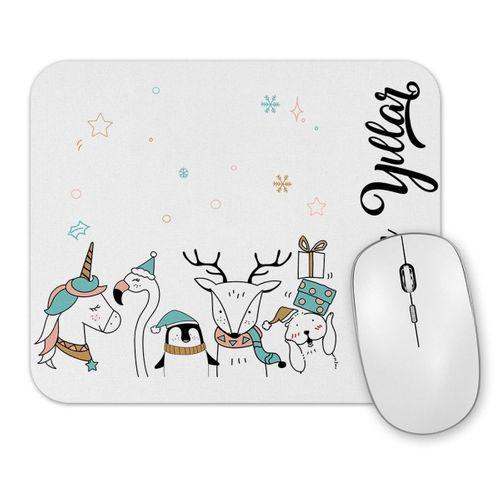 Sevimli Hayvanlar ile Mutlu Yıllar Mouse Pad