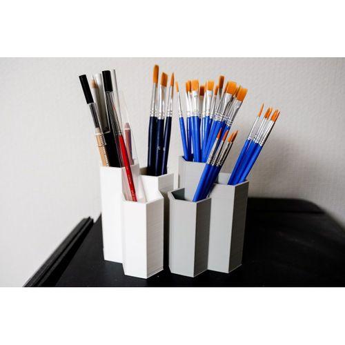 Altıgen Basit Kalem Tutucu Stand - 5135675
