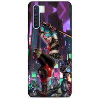 Oppo A91 Uyumlu Kılıf Harley Quinn (29) Arka Koruma Kılıfı Koyu haki