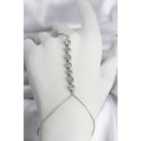 Pirinç Gümüş Renk Sıralı Zirkon Taşlı Kadın Şahmeran