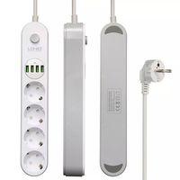 LDNIO Akıllı USB Çıkışlı 4 lü Uzatma Priz Akım Korumalı
