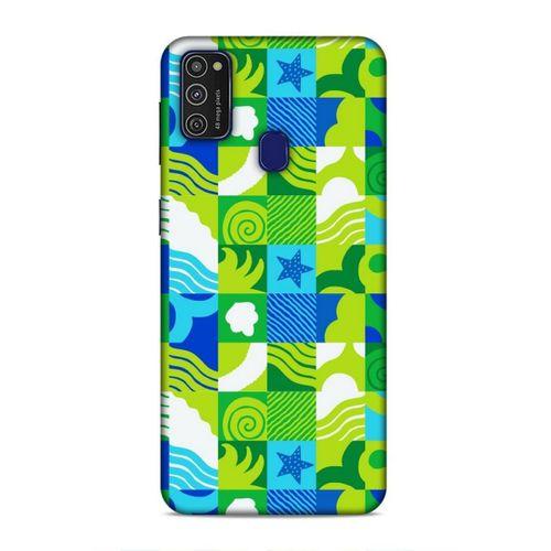 Samsung Galaxy M21 Uyumlu Kılıf Insomnia (46) Core Armor Kılıf Laci Yeşil
