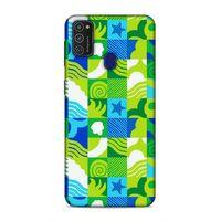 Samsung Galaxy M21 Uyumlu Kılıf Insomnia (46) Core Armor Kılıf Laci Yeşil