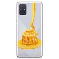 Samsung Galaxy A71 Kılıf Balparmak Karamel Arka Kapak Koruma Desenli Full Koruyucu