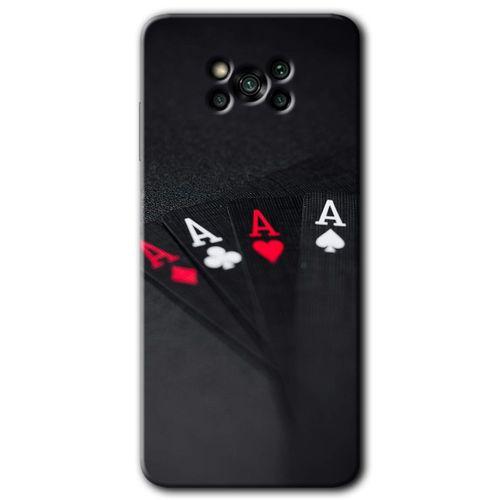 BeRa Aksesuar Poco x3 NFC Kılıf Baskılı Kapak - Full As +Tam Kaplayan Mat Seramik