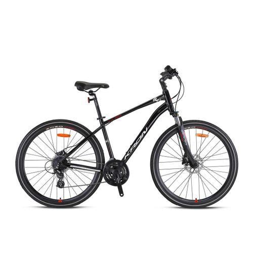 Kron TX150 Hidrolik Disk 28 Jant Trekking Bisiklet Mat Koyu Lacivert-Gri/Turkuaz 46 cm