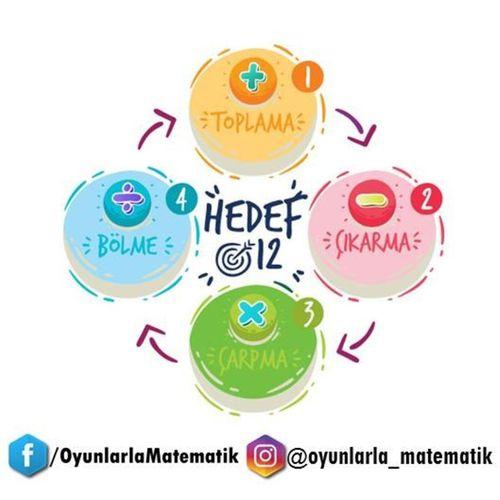 Hedef 12 Tam Sayılar Matematik İşlem Oyunu - Matematik Zeka Oyunu