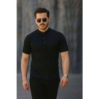 Kadın Kısa Kollu Hakim Yaka önü Düğmeli Viskon Tişört