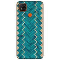 Lopard Xiaomi Redmi 9C Uyumlu Kılıf Wood'X (36) Glitter Kılıf Desenli