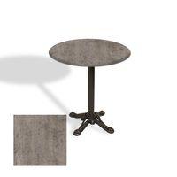 Dockers Çipa Döküm Ayak Yuvarlak Masa Çap 60cm - (Werzalit, Wermodin ve Allzalit Tabla) - Kahve Oxid