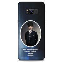 Samsung Galaxy S8 Kılıf Atatürk (7) Telefon Kılıfı Lavivert
