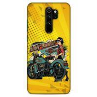 Xiaomi Redmi Note 8 Pro Uyumlu Kılıf Motorsiklet (44) Tough Armor Kılıf Harley