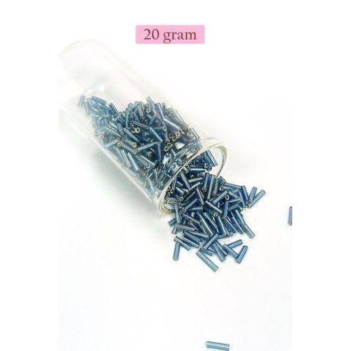 Uzun Boru Kesme Boncuk Çap 2mm Uzunluk 10 mm - 4 Renk - Toplam 80 Gram - BNC426