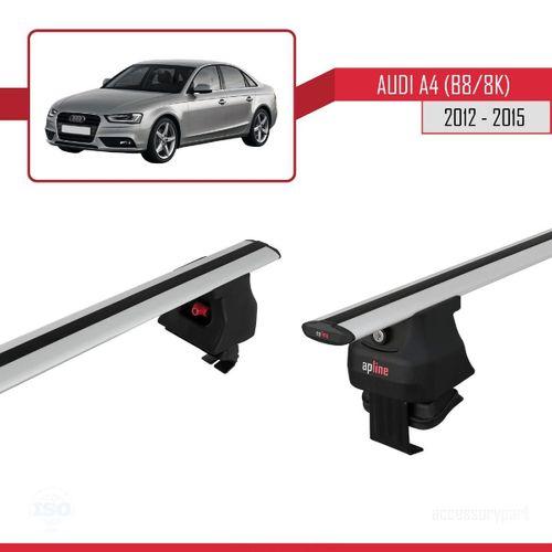 Audi A4 (B8/8K) 2012-2015 Arası ile uyumlu ACE-4 Ara Atkı Tavan Barı GRİ