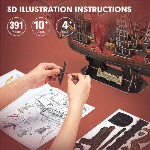 Queen Anne's Revenge Gemisi 3D Puzzle T4040h