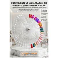 Protez Tırnak Sunum Kartelası ŞEFFAF 100 LÜ 718553