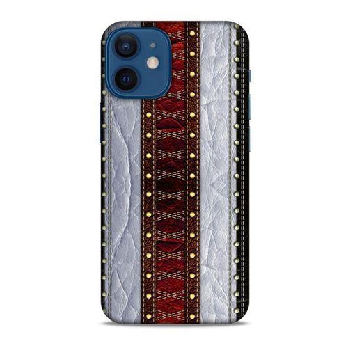 Apple iPhone 12 Mini Kılıf Patchwork (11) Tam Koruma Siyah Gri