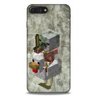 Lopard Apple Iphone 7 Plus Uyumlu Kılıf PiXel (43) Thin Fit Kılıf Tavuk MC