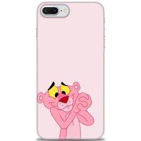 iPhone 7 Plus Kılıf HD Baskılı Kılıf - Pembe Panter + Tam Ekran Koruyucu