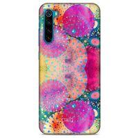 Xiaomi Redmi Note 8T Kılıf Pastel Renkler (47) Crystal Flex Kılıf Fuşya Sarı