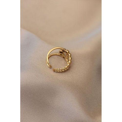 Su Yolu Tasarımlı Ayarlamalı Metal Yüzük