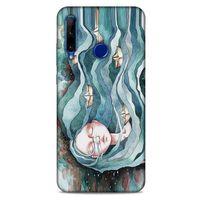 Huawei Honor 20 Lite Kılıf Depresyon (45) Liquid Air Kılıf Bordo Gri